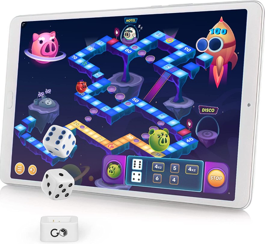 GoDice 2er-Set – Smarte Bluetooth-Würfel für interaktive Spiele und digitalen Spielspass
