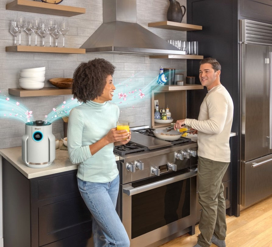 Shark NeverChange Compact Pro HP072CH Luftreiniger mit HEPA-Filter für Räume bis 23 m² – Grau