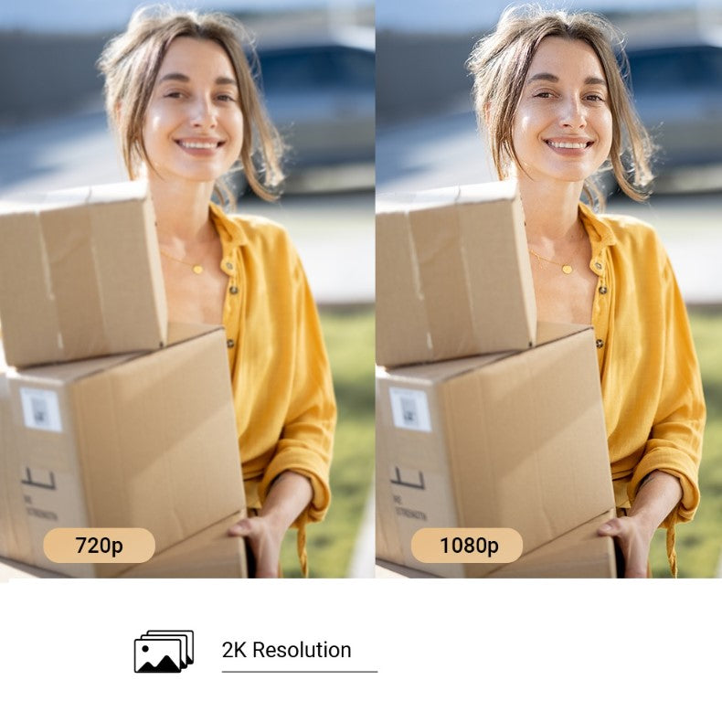 EZVIZ HP7 2K Video-Türsprechanlage mit 7-Zoll-Touchscreen und WLAN – Schwarz