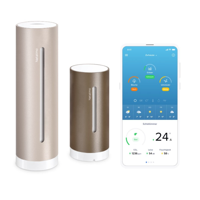 Netatmo Wetterstation 2. Generation – Komplett-Set mit Regen- und Windmesser für zuhause