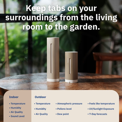 Netatmo Wetterstation 2. Generation – Komplett-Set mit Regen- und Windmesser für zuhause
