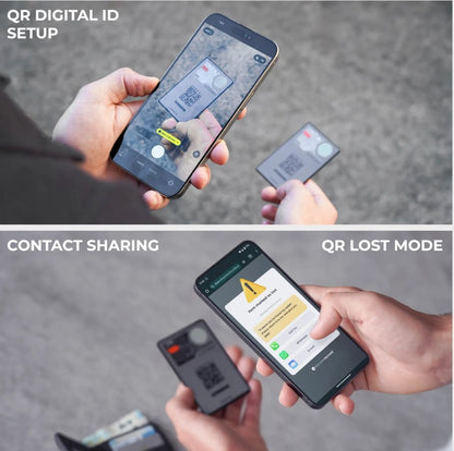 Rolling Square AirCard Pro Dual – Smarter Wallet-Finder für Apple & Android, ultradünn