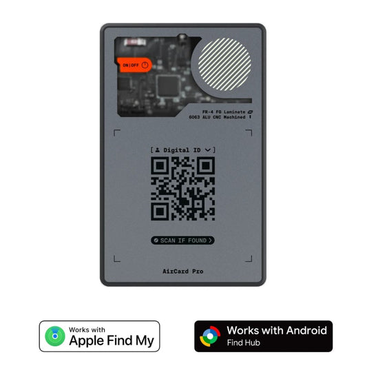 Rolling Square AirCard Pro Dual – Smarter Wallet-Finder für Apple & Android, ultradünn