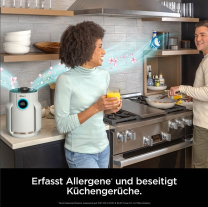 Shark NeverChange Compact Pro HP072CH Luftreiniger mit HEPA-Filter für Räume bis 23 m² – Grau