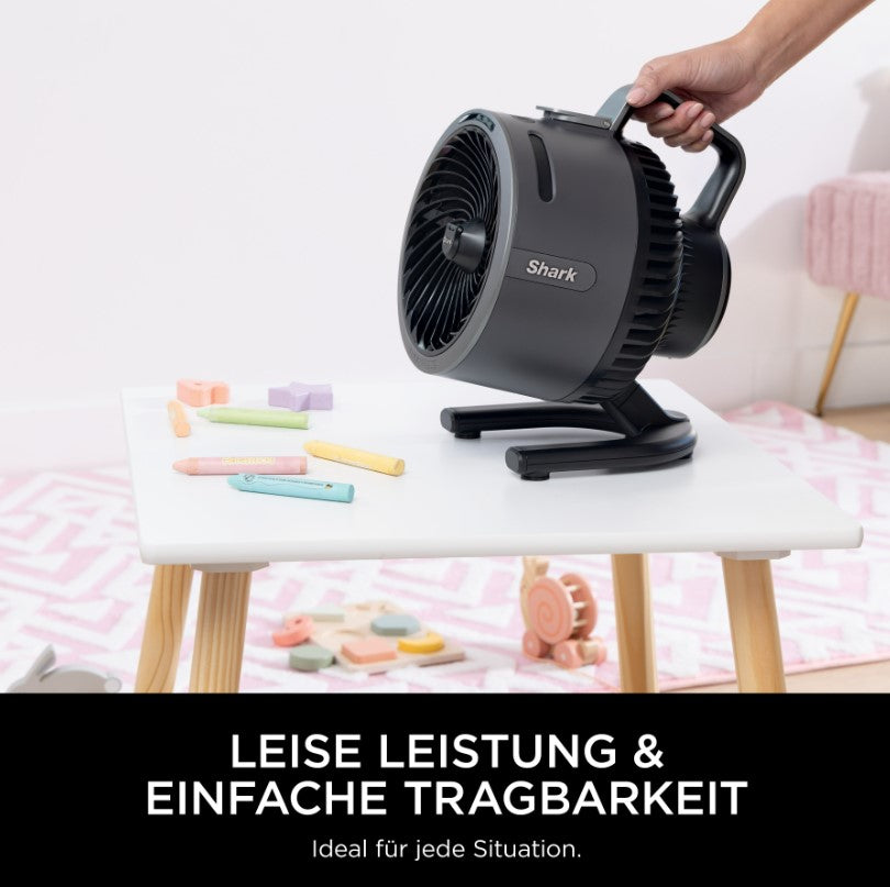 Shark FlexBreeze HydroGo FA050CH Akku-Ventilator mit Sprühnebel, 12 h Laufzeit – Anthrazit