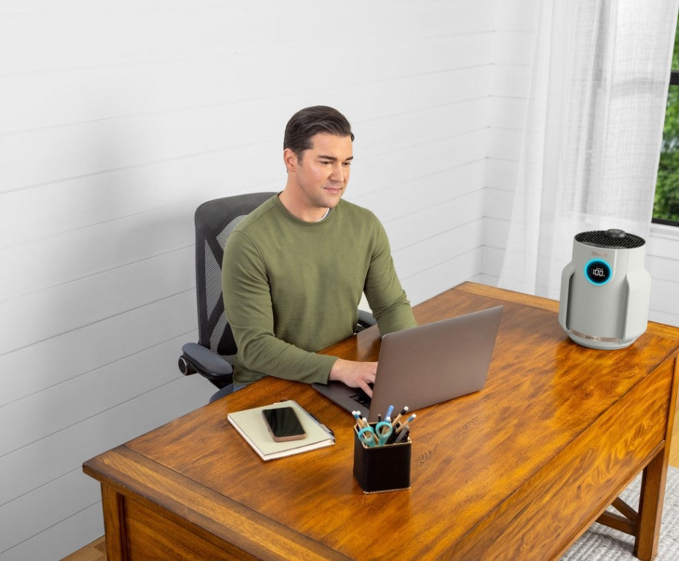 Shark NeverChange Compact Pro HP072CH Luftreiniger mit HEPA-Filter für Räume bis 23 m² – Grau