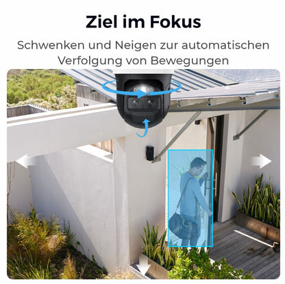 Reolink TrackMix B770 4K WLAN-Kamera mit Solarpanel 2 – 8 MP, Auto-Tracking & Dual-Ansicht