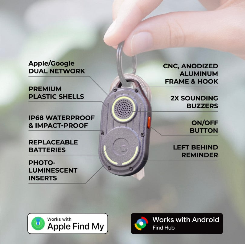 Rolling Square AirNotch Pro Dual – Bluetooth-Finder für Schlüssel und Wertsachen mit Apple & Android