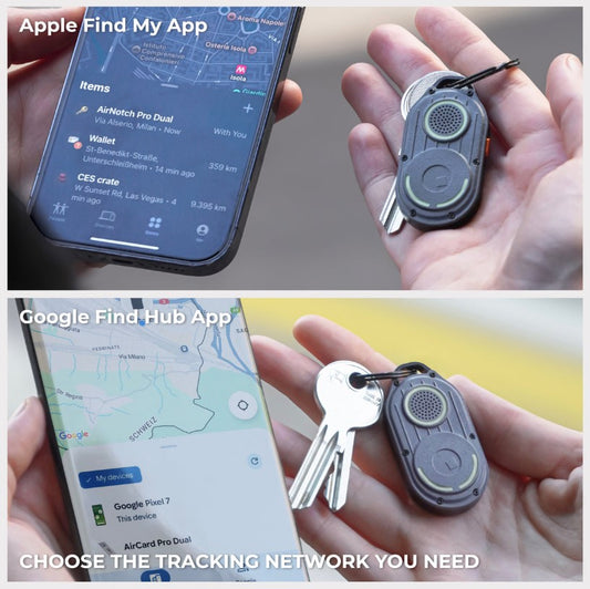 Rolling Square AirNotch Pro Dual – Bluetooth-Finder für Schlüssel und Wertsachen mit Apple & Android