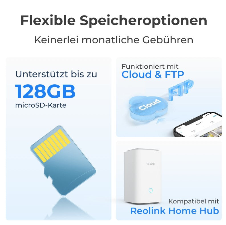 Reolink Argus B330 2K+ WLAN-Kamera – 5 MP, Akku & intelligente Erkennung