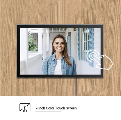 EZVIZ HP7 2K Video-Türsprechanlage mit 7-Zoll-Touchscreen und WLAN – Schwarz
