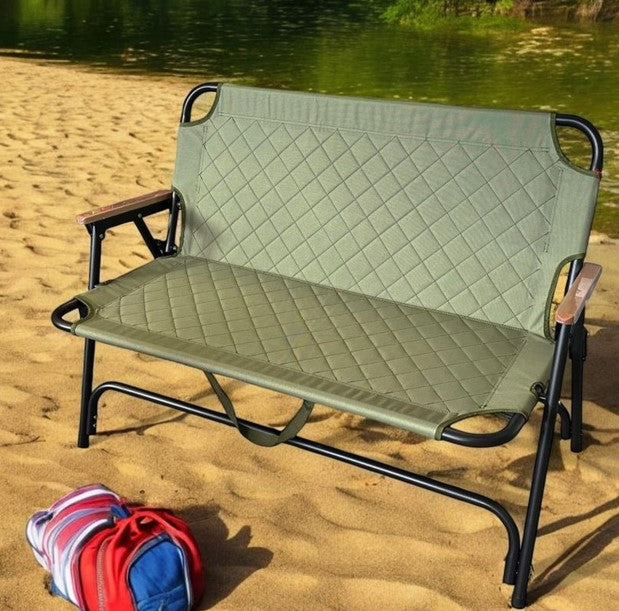 Klappbare Sitzbank für 2 Personen – Grün, platzsparend und ideal für Garten und Balkon