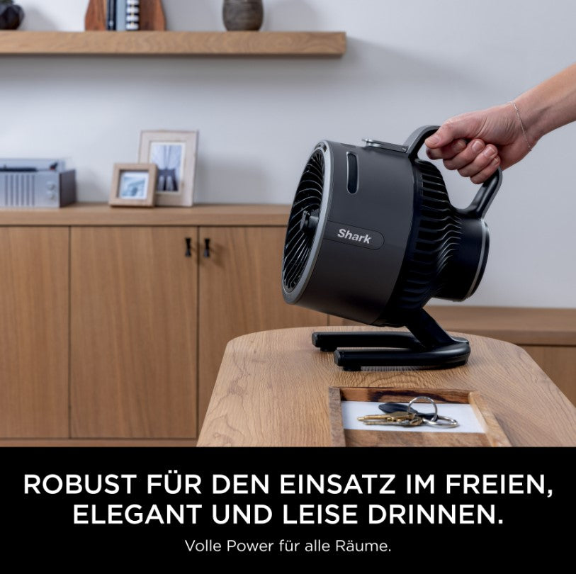 Shark FlexBreeze HydroGo FA050CH Akku-Ventilator mit Sprühnebel, 12 h Laufzeit – Anthrazit