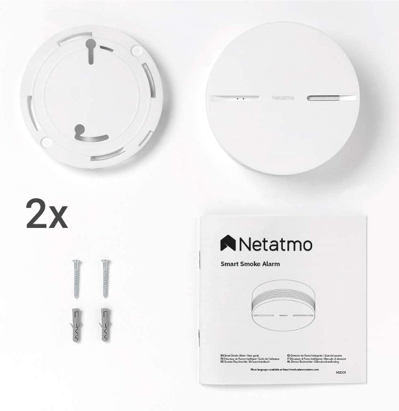 Netatmo Smarte Rauchmelder im 2er-Set – Intelligenter Brandschutz für ein sicheres Zuhause