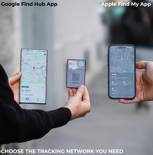 Rolling Square AirCard Pro Dual – Smarter Wallet-Finder für Apple & Android, ultradünn