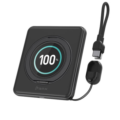 BMX SolidSafe Duo – MagSafe Powerbank 5'000 mAh mit Qi2 für kabelloses Schnellladen unterwegs